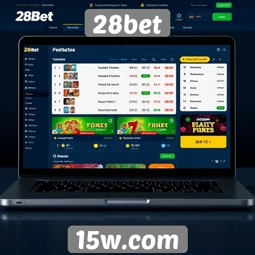 Interface do usuário do site 28bet